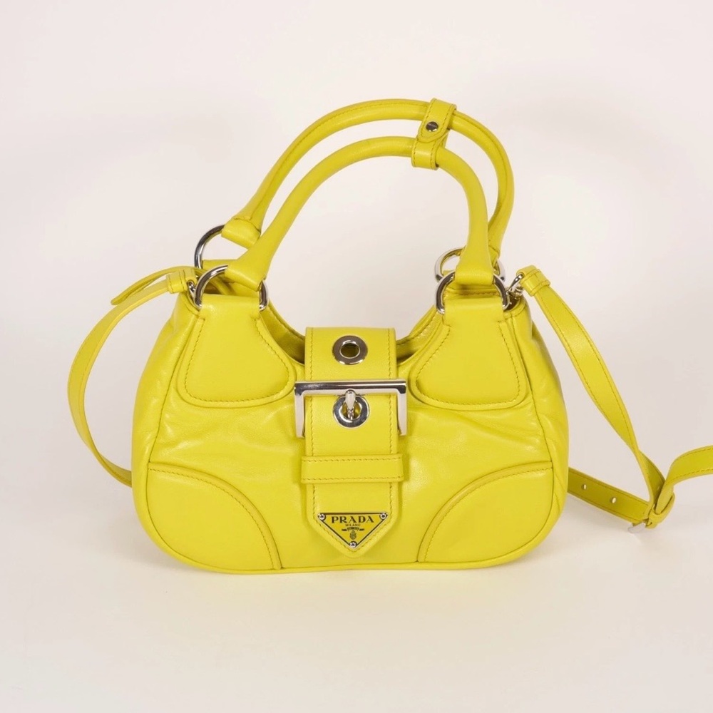 Prada Re-Edition 2002 Moon Handle Bag from Emma Chamberlain's personal closet